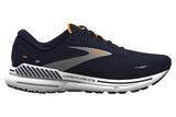 Brooks Adrenaline GTS 23 D Navy/Saffron Mens #color_blue-multi-reds-oranges