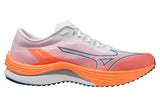 Mizuno Wave Rebellion Flash D White/Blue Ashes/Light Orange Mens #color_white-multi-reds-oranges