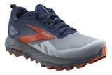 Brooks Cascadia 17 2E Blue/Navy/Firecracker Mens #color_grey-multi-blues