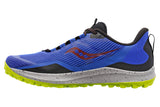 Saucony Peregrine 12 D Blue/Red/Yellow Mens #color_blue-multi-multi