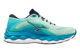 Mizuno Wave Sky 7 B Beveled Glass/White/Hawaiian Ocean Womens #color_blue-multi-blues