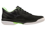 Mizuno Wave Exceed Tour 5 AC D Black/Silver/Techno Green Mens #color_black-multi-greens