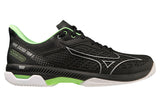 Mizuno Wave Exceed Tour 5 AC D Black/Silver/Techno Green Mens #color_black-multi-greens