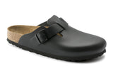 Birkenstock Boston N Black Smooth Leather Unisex #color_black