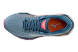 Mizuno Wave Horizon 6 B Blue Ashes/Silver/Neon Pink Womens #color_grey-dark-grey