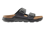 Birkenstock Arizona Cross Town R Black Waxy/Oiled Leather Mens