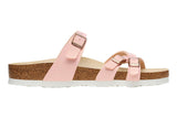 Birkenstock Franca R Shiny Embossed Light Rose Birko-Flor Womens