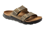 Birkenstock Arizona Cross Town R Faded Khaki Waxy/Oiled Leather Mens #color_green-khaki