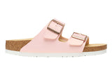 Birkenstock Arizona R Shiny Embossed Light Rose Birko-Flor Womens