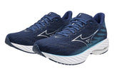 Mizuno Wave Rider 28 2E Estate Blue/White/River Blue Mens #color_blue-multi-white