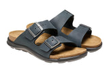 Birkenstock Arizona Cross Town R Black Oiled Leather Womens #color_black