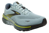 Brooks Adrenaline GTS 23 D Cloud Blue/Goblin Blue/Lime Mens #color_grey-multi-greens