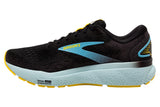 Brooks Ghost 16 2E Black/Forged Iron/Blue Mens #color_black-multi-blues