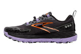 Brooks Cascadia 18 B Ebony/Lavender/Copper Womens #color_black-multi-pinks-purples