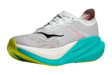 Hoka Mach X 2 B Frost/Electric Aqua Womens #color_white-multi-greens