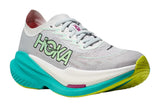 Hoka Mach X 2 B Frost/Electric Aqua Womens #color_white-multi-greens