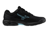 Mizuno Wave Phantom 3 NB D Black/Ebony/Blue Topaz Womens #color_black-multi-blues