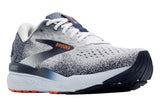 Brooks Ghost 16 D White/Peacoat/Orange Mens #color_white-multi-blues