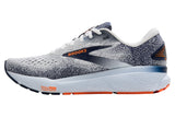 Brooks Ghost 16 D White/Peacoat/Orange Mens #color_white-multi-blues