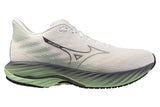 Mizuno Wave Rider 28 D Mizuno Snow White/Frosty Green/Black Mens #color_white-multi-greens