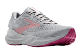 Brooks Adrenaline GTS 24 2E Alloy/White/Zephyr Womens #color_grey-multi-pinks-purples