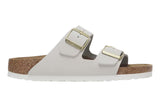 Birkenstock Arizona R Antique White Nubuck Leather Womens #color_white