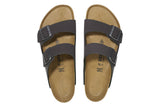 Birkenstock Arizona R Velvet Grey BirkiBuc Unisex #color_grey-dark-grey