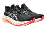 Asics Gel-Nimbus 27 2E Black/Khaki Mens #color_black-multi-reds-oranges