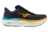 Mizuno Wave Sky 9 D Baritone Blue/Citrus/Capri Breeze Mens #color_blue-dark-navy