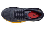 Mizuno Wave Horizon 8 D Blue Granite/Citrus/Baritone Blue Mens #color_grey-multi-oranges