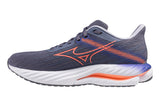 Mizuno Wave Inspire 21 B Blue Granite/Striking Coral/Iris Bloom Womens #color_purple-multi