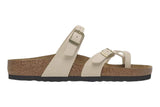 Birkenstock Mayari R Sandcastle Birkibuc Womens #color_brown-beige