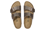 Birkenstock Arizona R Graceful Taupe Birko-Flor Womens #color_metallic-bronze