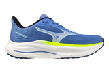 Mizuno Wave Inspire 22 D Ultramarine/White/Lightning Yellow Womens #color_blue-multi-yellows