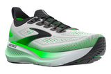 Brooks Glycerin GTS 23 D White/Phantom/Green Gecko Mens #color_white-multi-greens