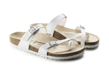 Birkenstock Mayari R White Birko-Flor Womens #color_white