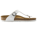 Birkenstock Gizeh R White Birko-Flor Womens
