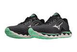 Mizuno Wave Horizon 6 D Iron Gate/Silver/Spring Bud Womens #color_black-multi-greens