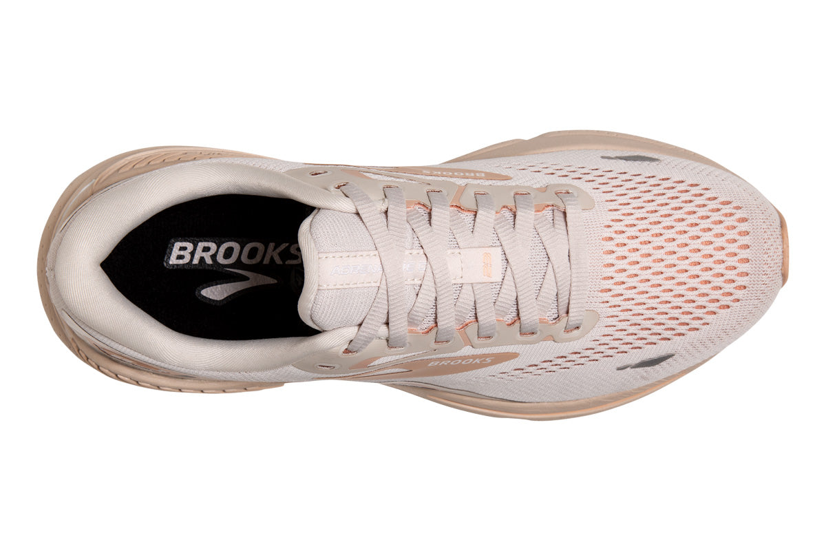Brooks Adrenaline GTS 23 B Crystal Grey/Villa Womens #color_grey-multi-white
