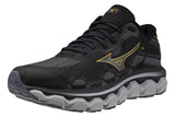 Mizuno Wave Horizon 7 2E Black/Citrus/Turbulence Mens #color_black-multi-yellows