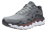 Mizuno Wave Horizon 7 D Lead/Nickel/Cayenne Mens #color_grey-multi-reds-oranges